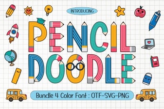 Pencil Doodle Font for Creative Sketching and Design Projects