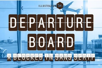 Departure Board Font for Stylish Travel Displays