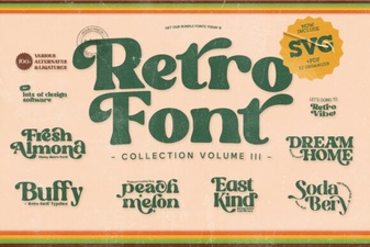 Retro Groovy Bundle Font for Creative Design Projects