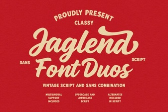 Jaglend Font Duo: Creative Typography for Modern Design Projects