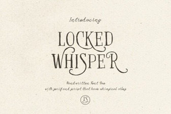 Elegant Locked Whisper Font for Creative Design Projects