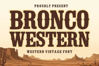Bronco Western Font for Bold Design Projects